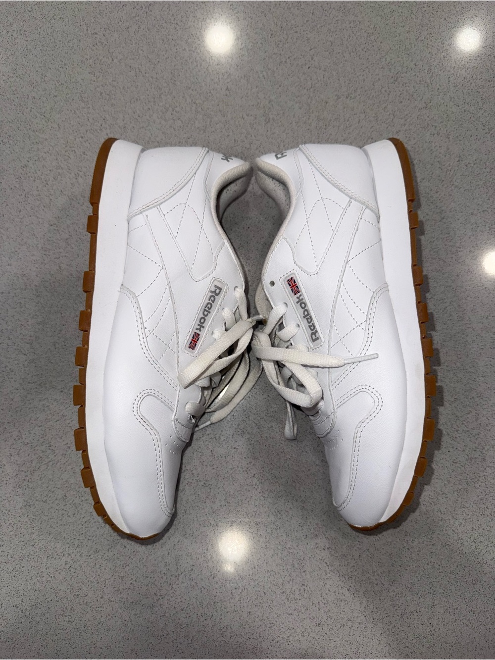 Reebok Classic Leather 49801 White Gum Women’s Size 8 Sneakers 059503